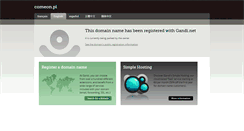 Desktop Screenshot of comeon.pl